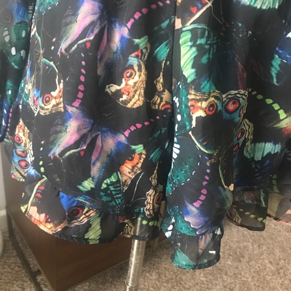 Show Me Your MuMu Black Butterfly Print Romper - Picture 11 of 14